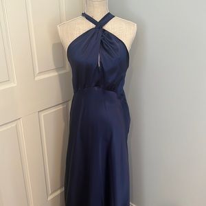 Navy blue evening gown